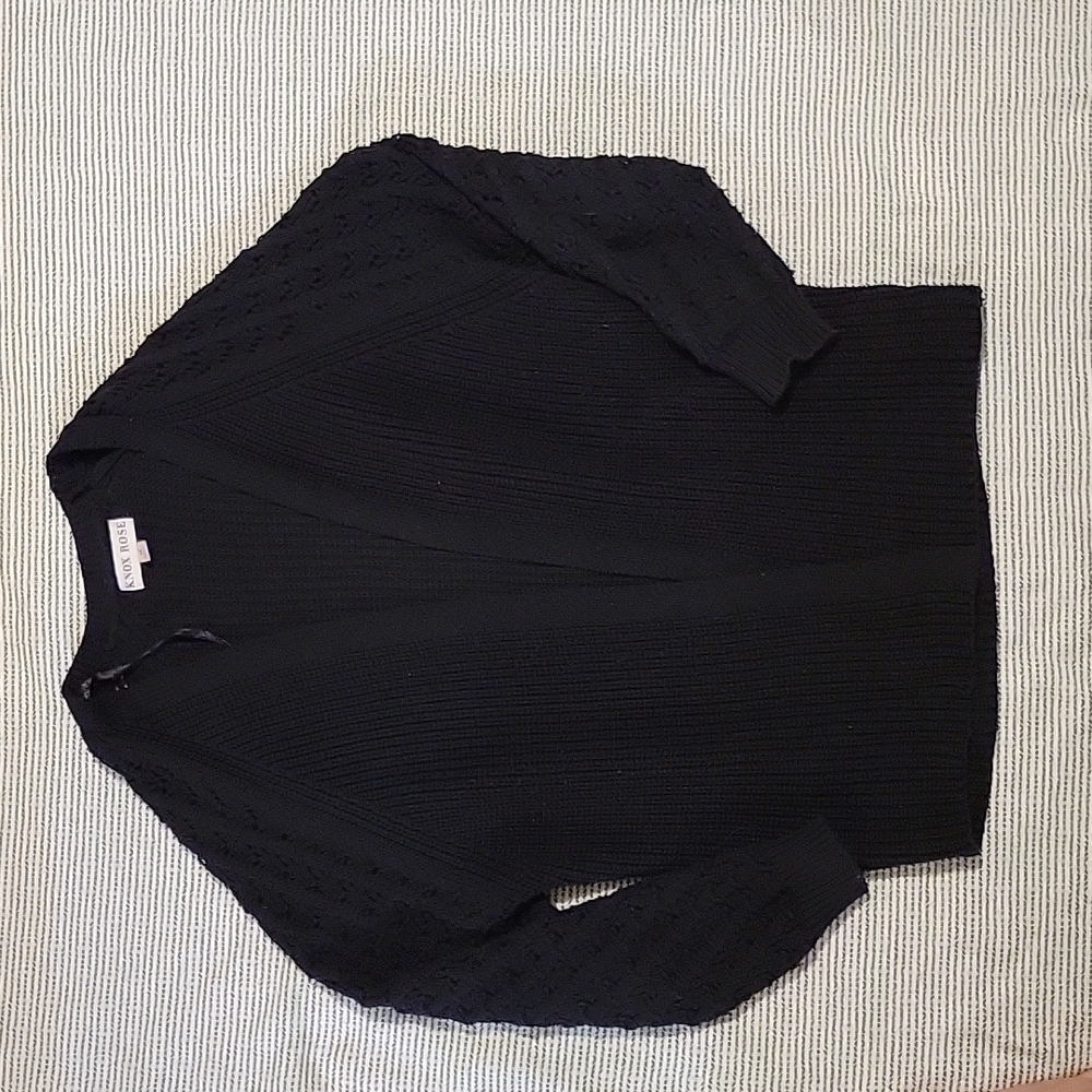 BOGO FREE Knox Rose black knit cardigan